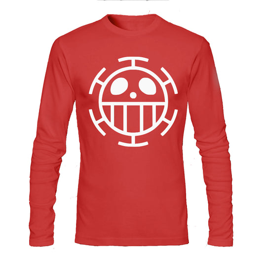 One Piece Red Full Sleeve Tee (Black Available)