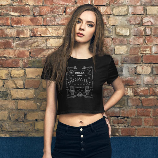 Ouija Board Womenâ€™s Crop Top Tee