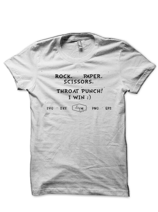 Rock Paper Scissors Lizard Spock White T-Shirt