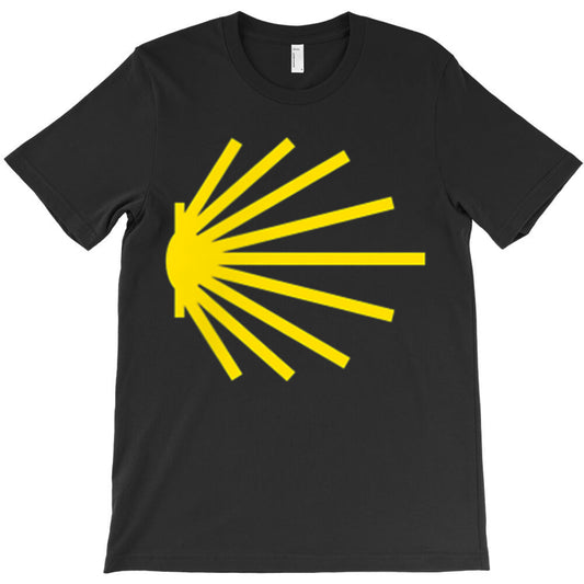Camino de Santiago Scallop Shell Trail Symbol POCKET PATCH T-Shirt