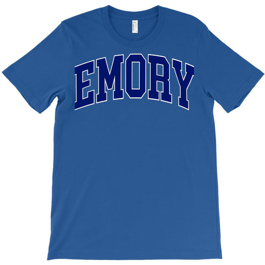 emory emory university college font curved T-Shirt