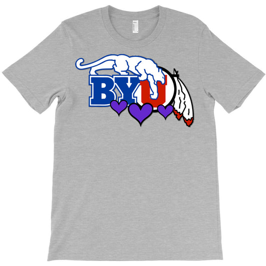byu university of utah love retro T-Shirt