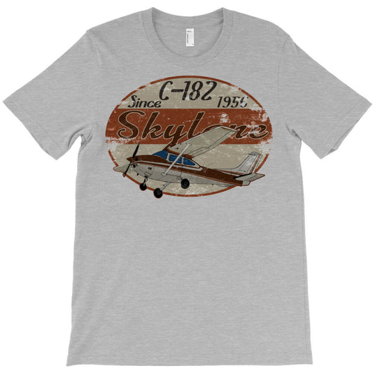 cessna 182 skylane since 1956 retro vintage airplane design T-Shirt