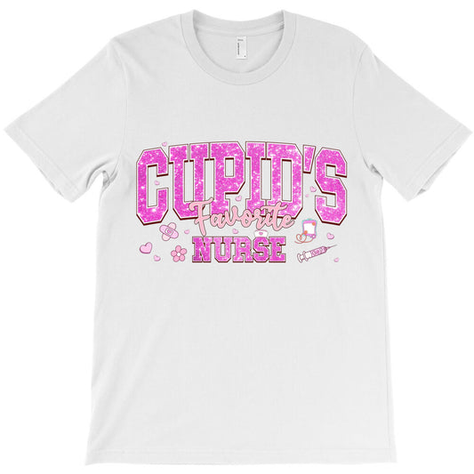Retro Cupid Favorite Nurse Valentine T-Shirt