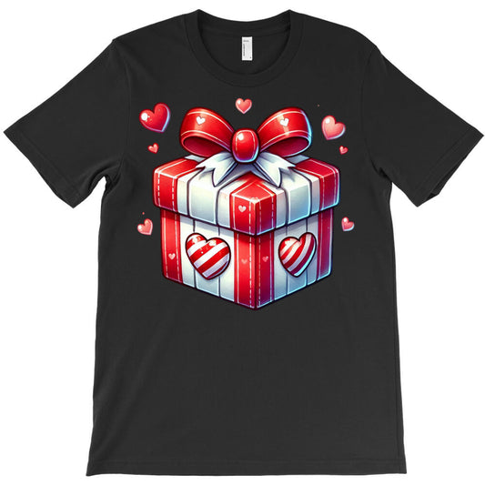 Romantic gift box with hearts T-Shirt