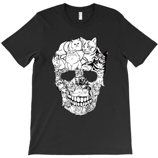 cat skull art composition T-Shirt