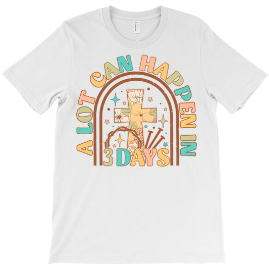 Groovy Floral Cross 3day Magic In Retro T-Shirt