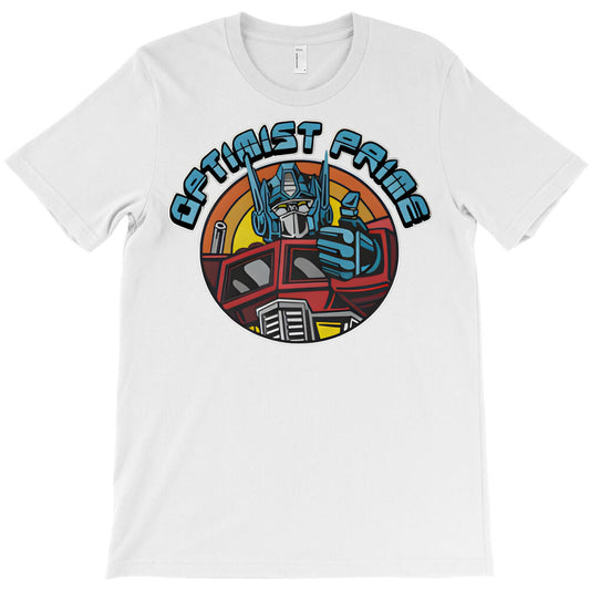Optimus Primes Retro Thumbs Up In Vibrant T-Shirt