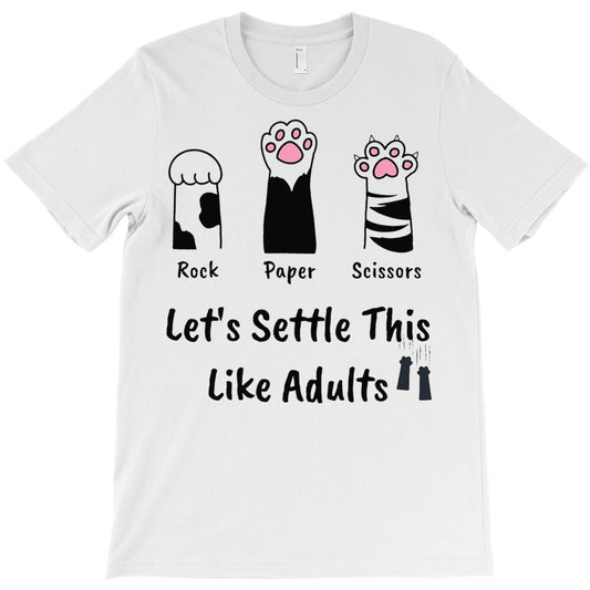 Cat Lover Rock Paper Scissors T-Shirt