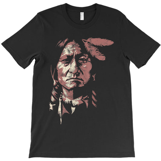 sitting bull native american chief indian warrior men women T-Shirt