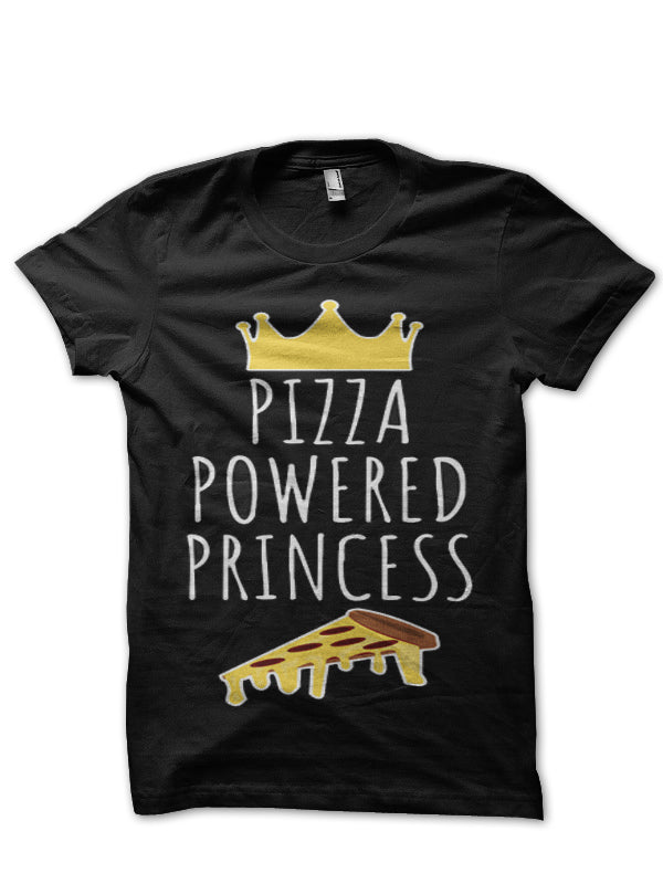 Pizza Powered Princess Half Sleeve T-Shirt