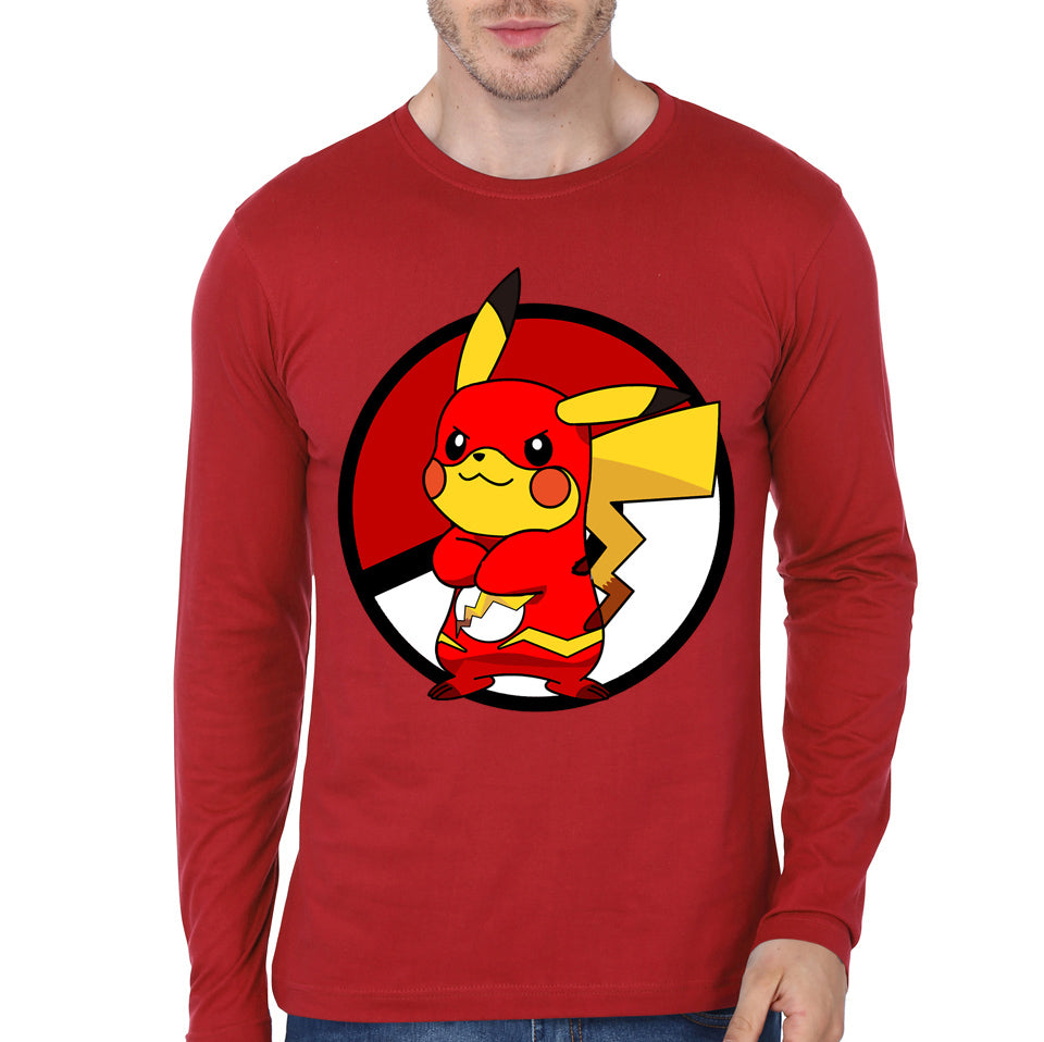 Poke Flash Red Full Sleeve Tee