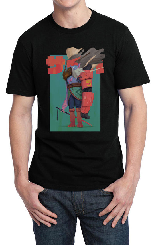 Cyberpunk Half Sleeve Black T-Shirt Style002