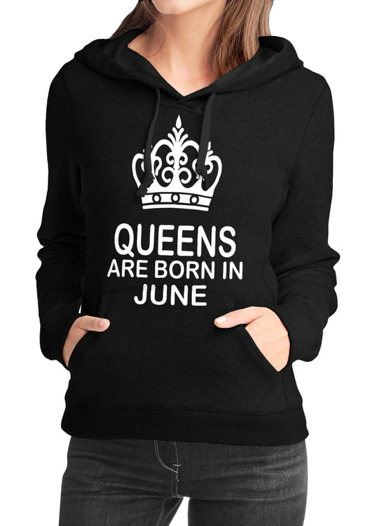 Queens Are Born In June Black Girlâ€™s Hoodie