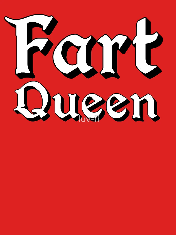 Fart Queen in Medieval Typography Classic T-Shirt
