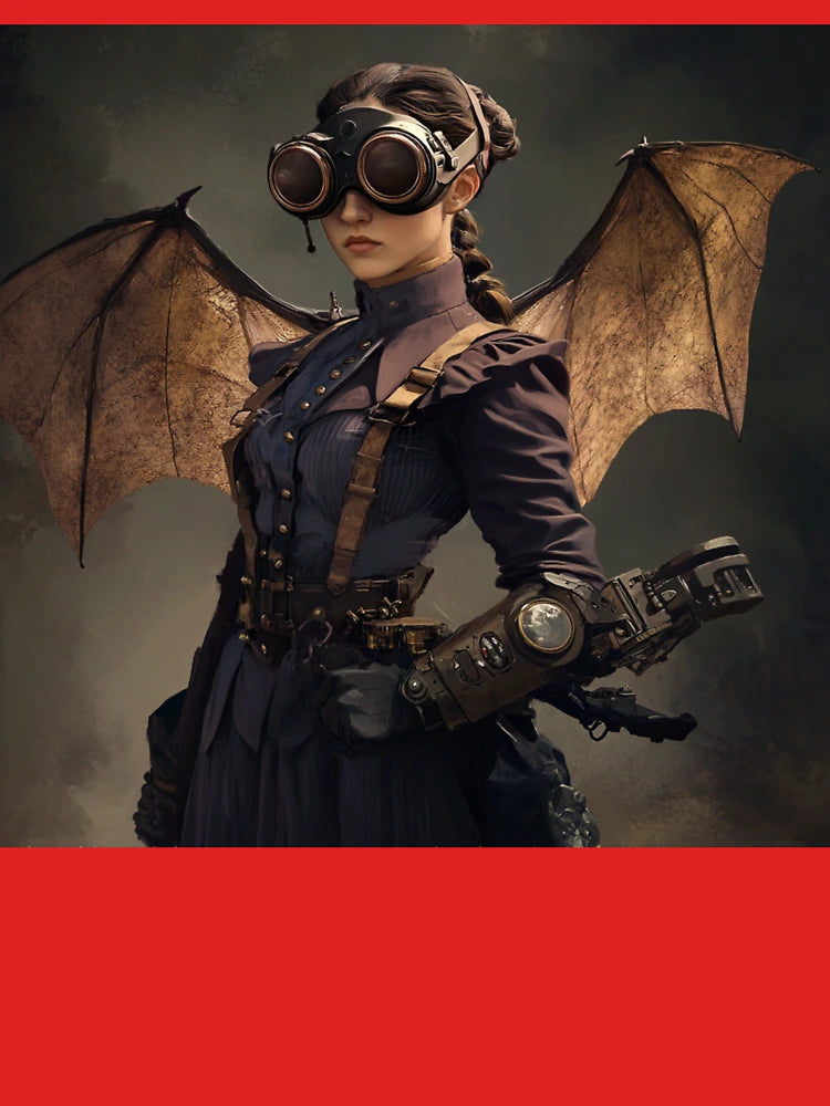 Steam Punk Girl in a Bat outfit Classic T-Shirt