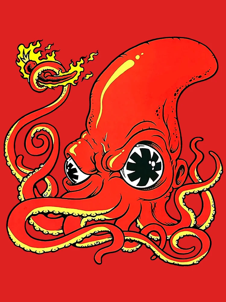 Red Hot Octopus   Classic T-Shirt