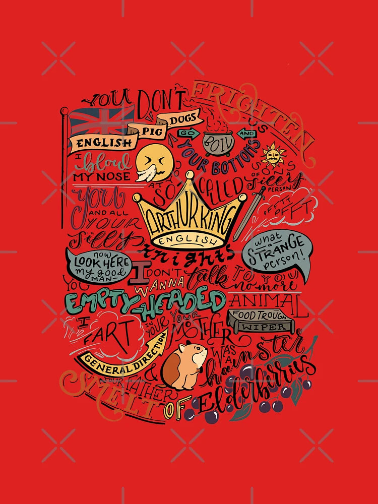 (Colorized) Monty Python French Castle Insults Classic T-Shirt
