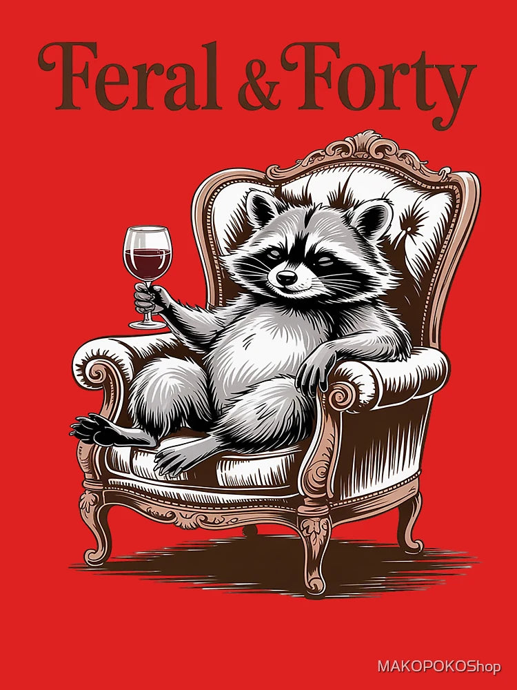 40th Birthday Queen Birthday Party Racoon Feral Classic T-Shirt