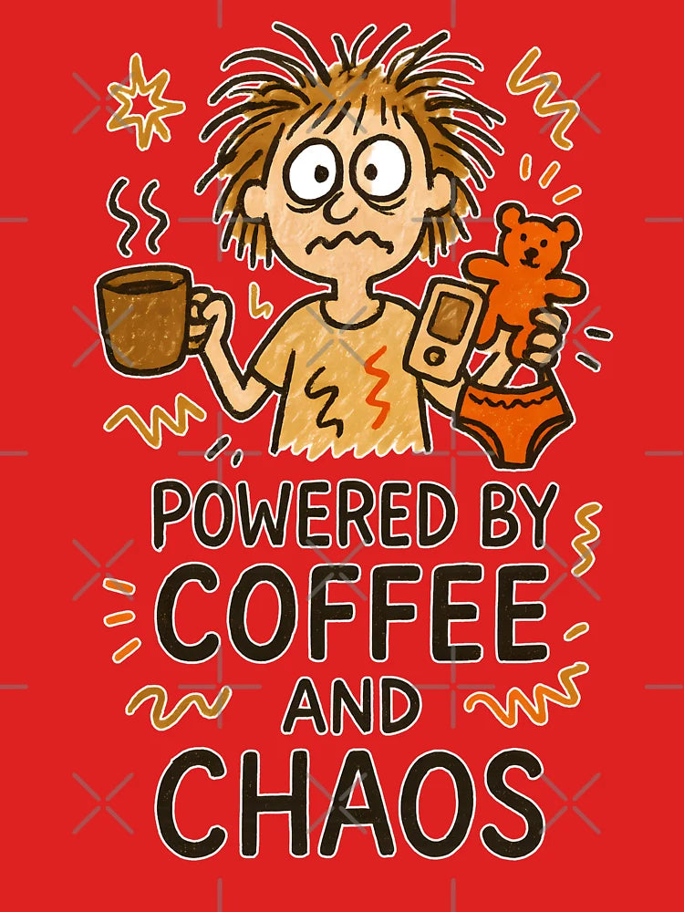 Powered by Coffee and Chaos Classic T-Shirt