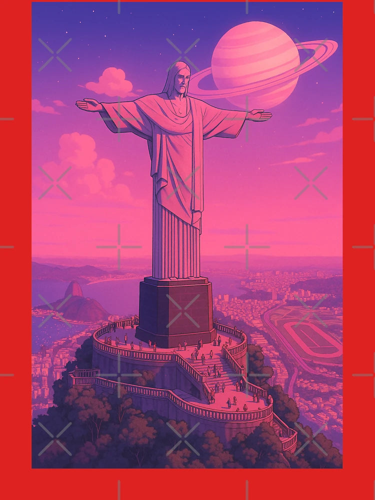 Christ the Redeemer Cosmic Aesthetic Classic T-Shirt