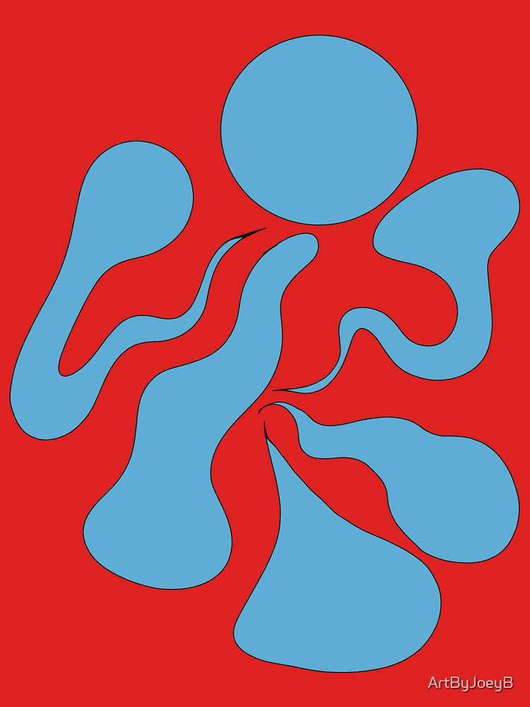 Drippy Blue Figure Classic T-Shirt