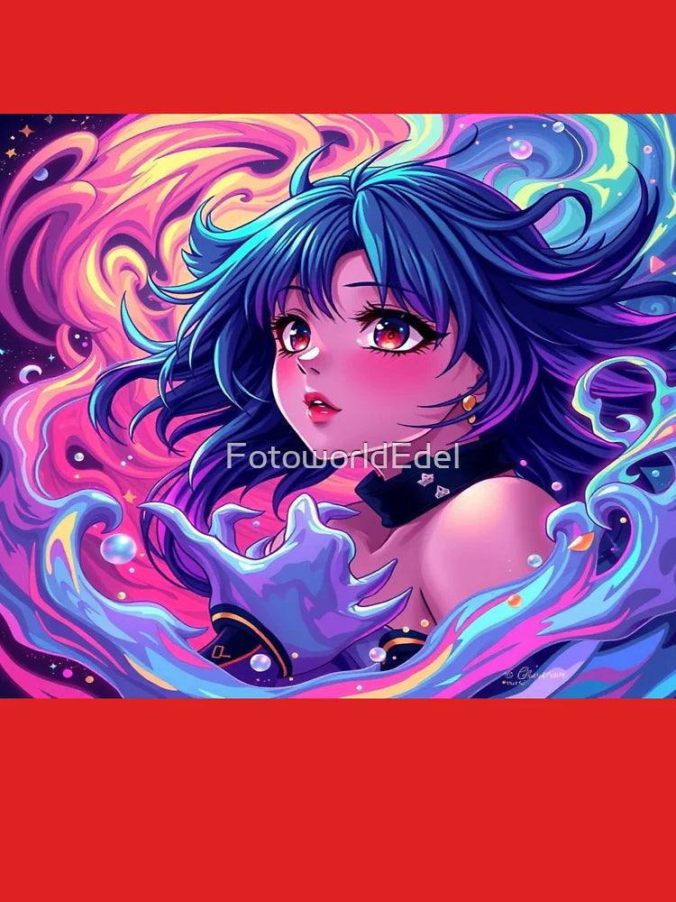 Vibrant abstract anime artwork – Colorful and unique visual composition Classic T-Shirt