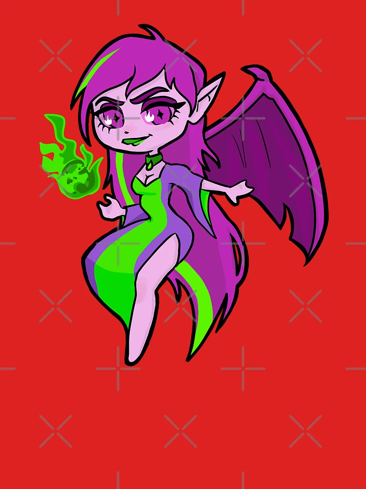 Jhudora Chibi – Neopets-Inspired Dark Faerie  Classic T-Shirt