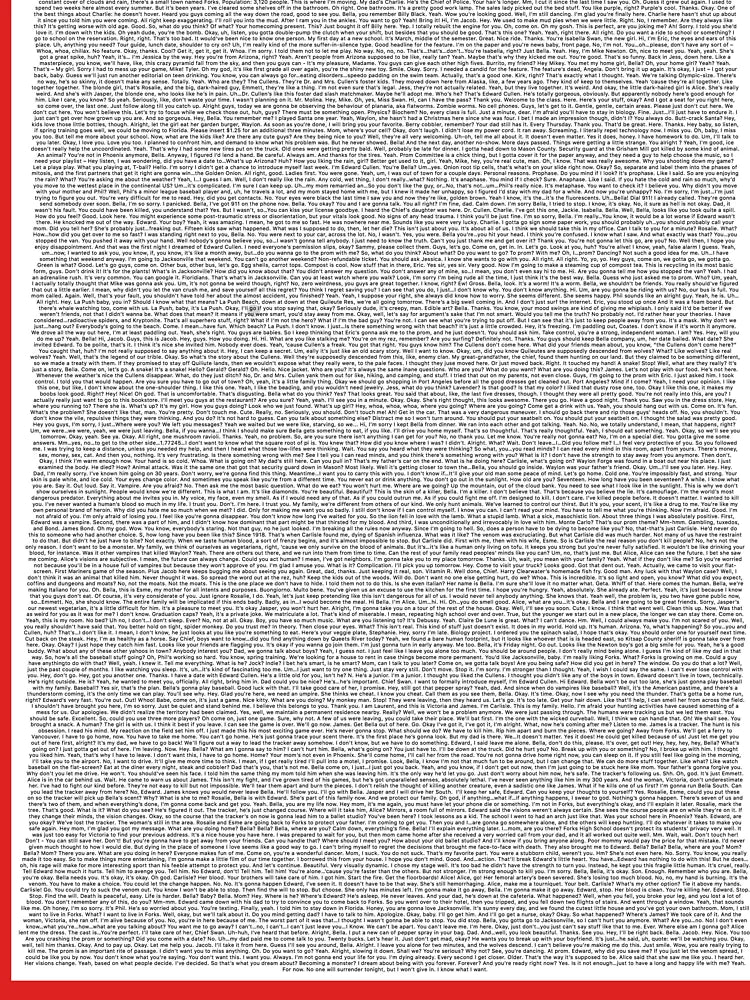 Entire Twilight Movie Script Classic T-Shirt