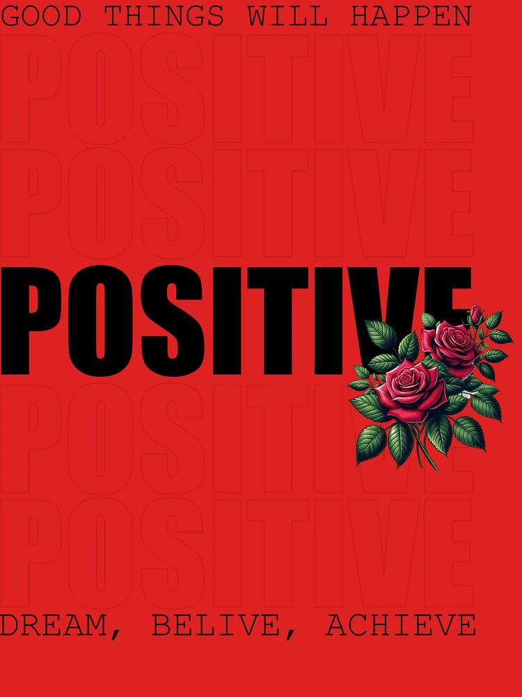 “Positive Vibes with Floral Accent” Classic T-Shirt