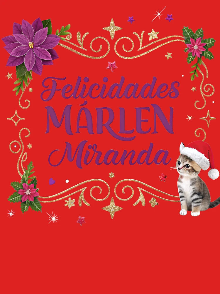Felicidades Marlen Miranda - Pixar-Inspired Christmas Greeting Card Classic T-Shirt