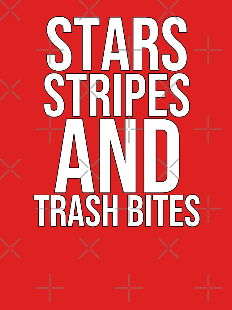 Stars & Stripes & Trash Vibes – USA Humor Tee Classic T-Shirt