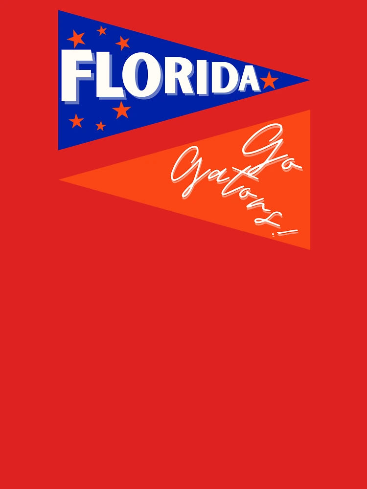 Set of 2 University of florida gators UF pennant flag pride stickers  Classic T-Shirt