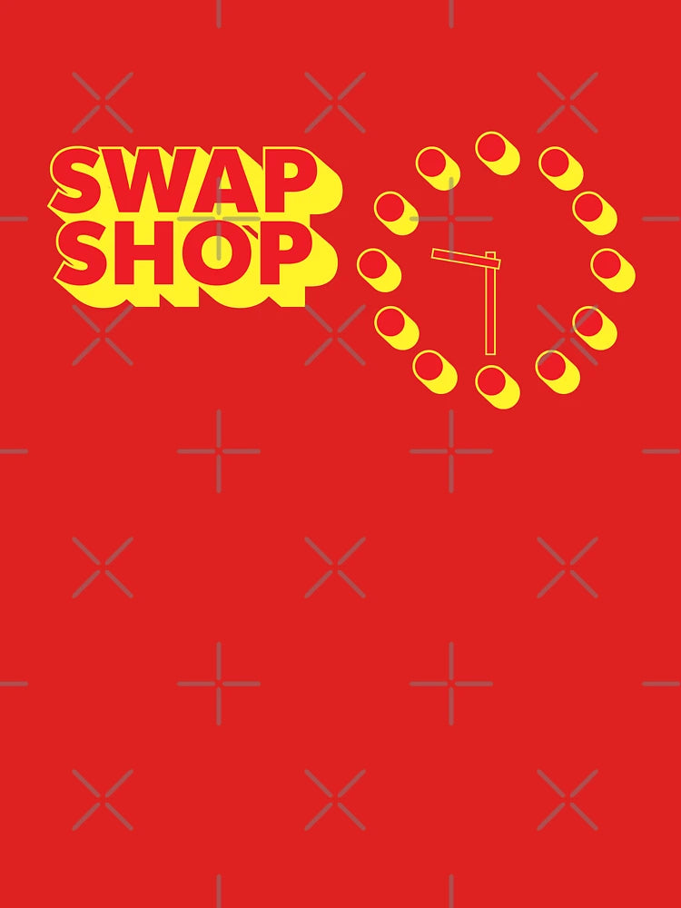 Multi Coloured Swap Shop - Clock - BBC Classic T-Shirt