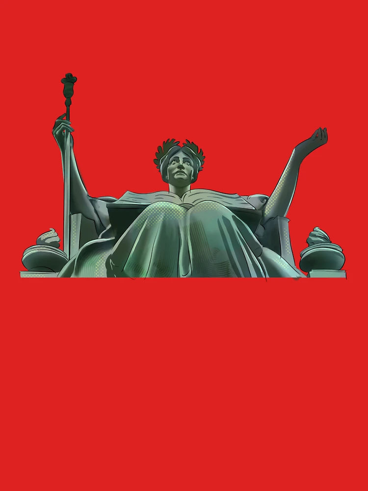 Alma Mater at Columbia University – Digital Statue Illustration Classic T-Shirt