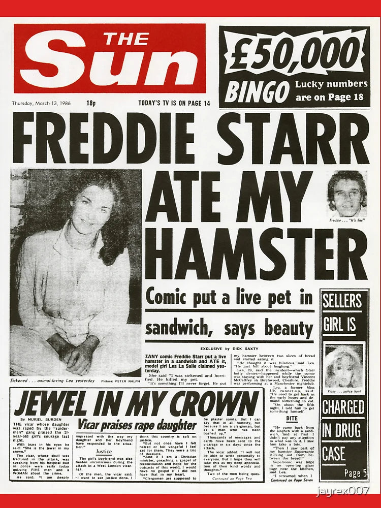 Freddie Starr Ate My Hamster Classic T-Shirt