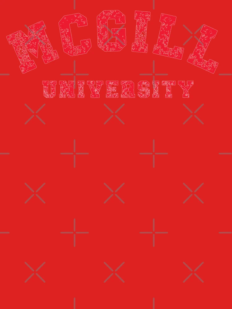 Mcgill red college font Classic T-Shirt