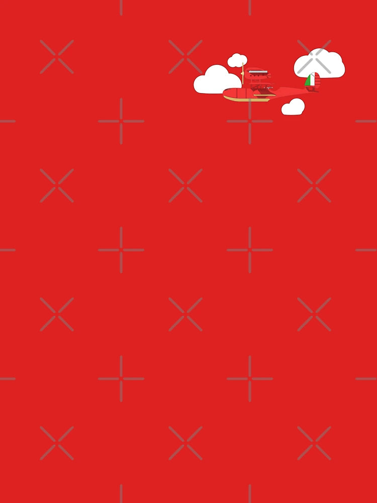 Crimson Pig Red Plane  Classic T-Shirt