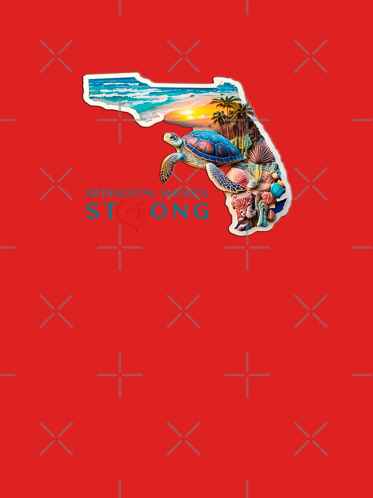 Redington Shores Strong Florida Turtle Artwork Classic T-Shirt