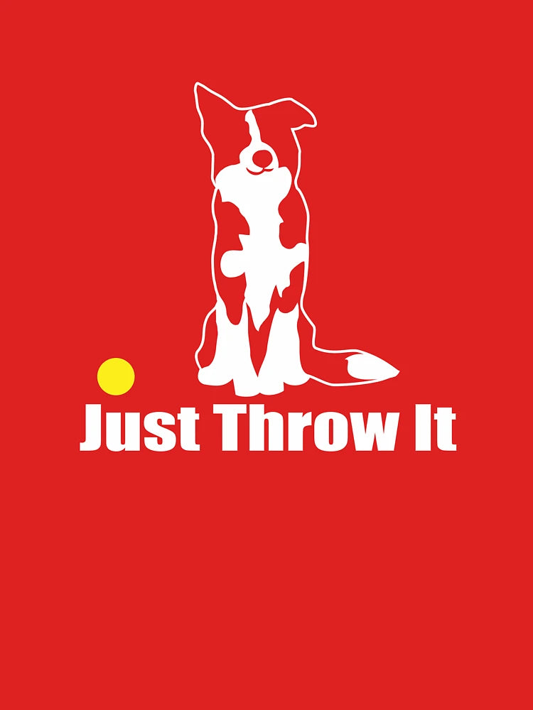Just Throw It Border Collie Dog | NickerStickers® on Redbubble Classic T-Shirt