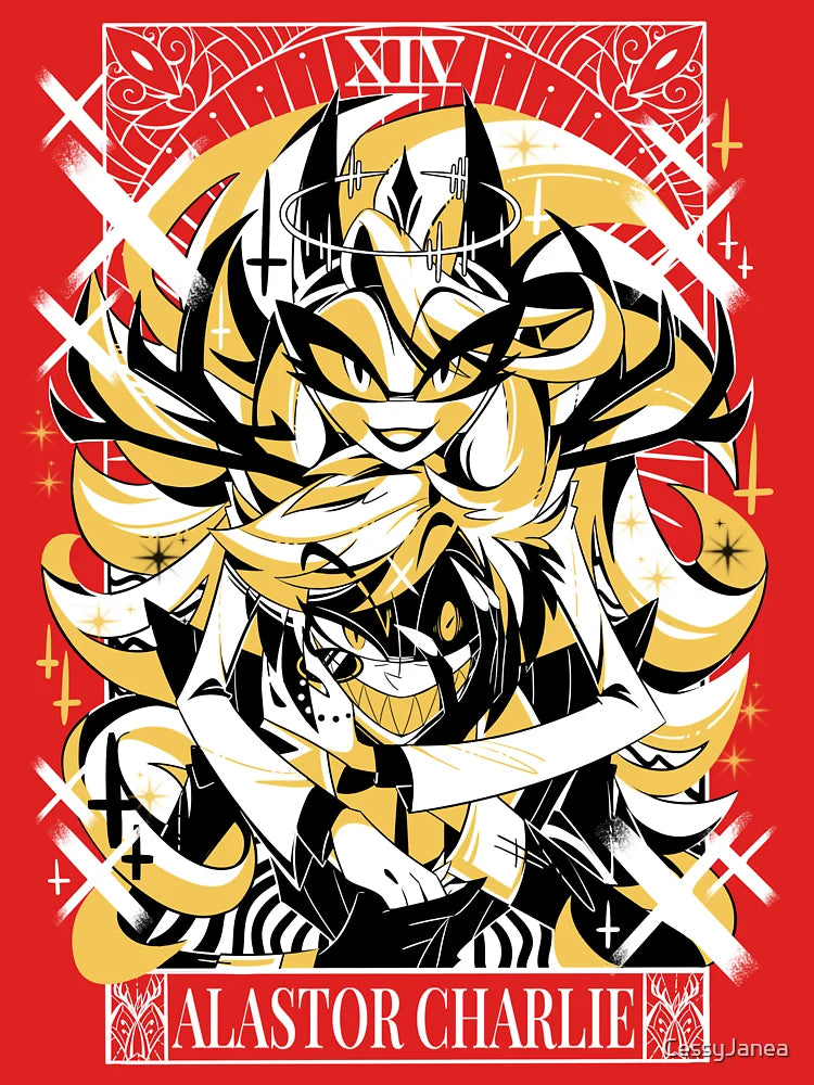 Charlie + Alastor 2023 Tarot Card Inspired Halloween Collection Fanmerch Classic T-Shirt
