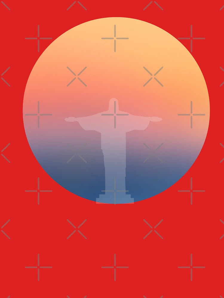 Rio De Janeiro Gradient sunset- Christ the Redeemer  Classic T-Shirt