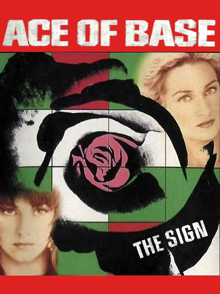 blackwhitereddesign pop rock heavy metal country band ace of base Classic Classic T-Shirt