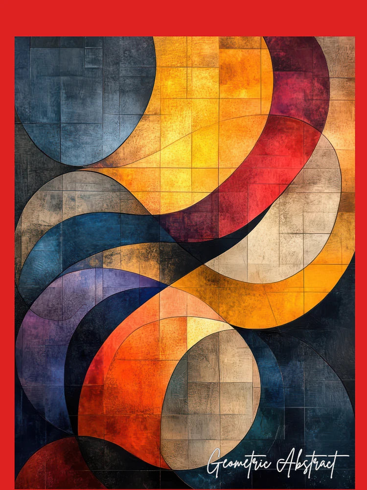 abstract grunge background with colorful geometric elements and textured pattern Classic T-Shirt