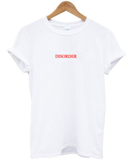 red disorder t-shirt