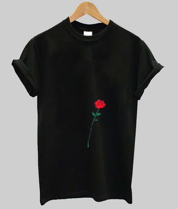 red rose t-shirt
