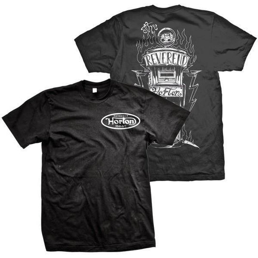 Reverend Horton Heat Gas Pump Black T-Shirt MEDIUM