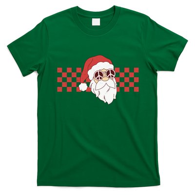 Retro Groovy Santa Claus Christmas T-Shirt