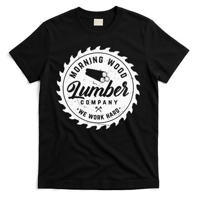 Retro Morning Wood Lumber Company Camping Woodman T-Shirt