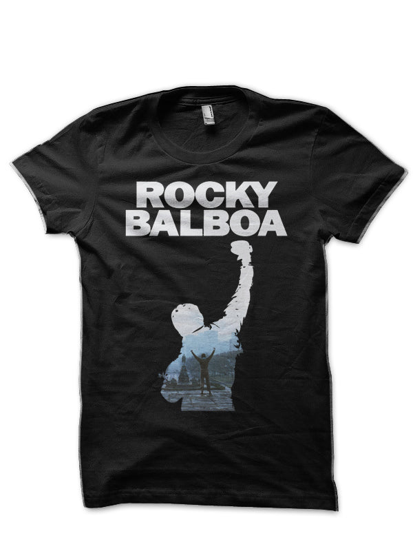 Rocky Balboa Black T-Shirt Style001